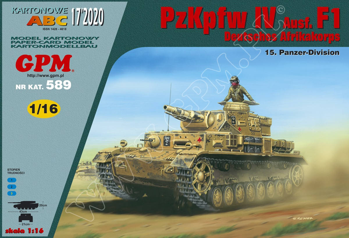 

PzKpfw IV Ausf.F1 Deutsches Afrikakorps 1/16
