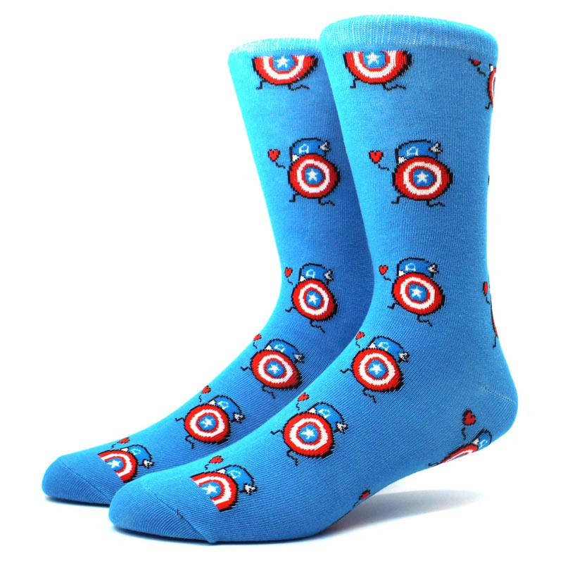 

Высокие мужские носки Капитан Америка