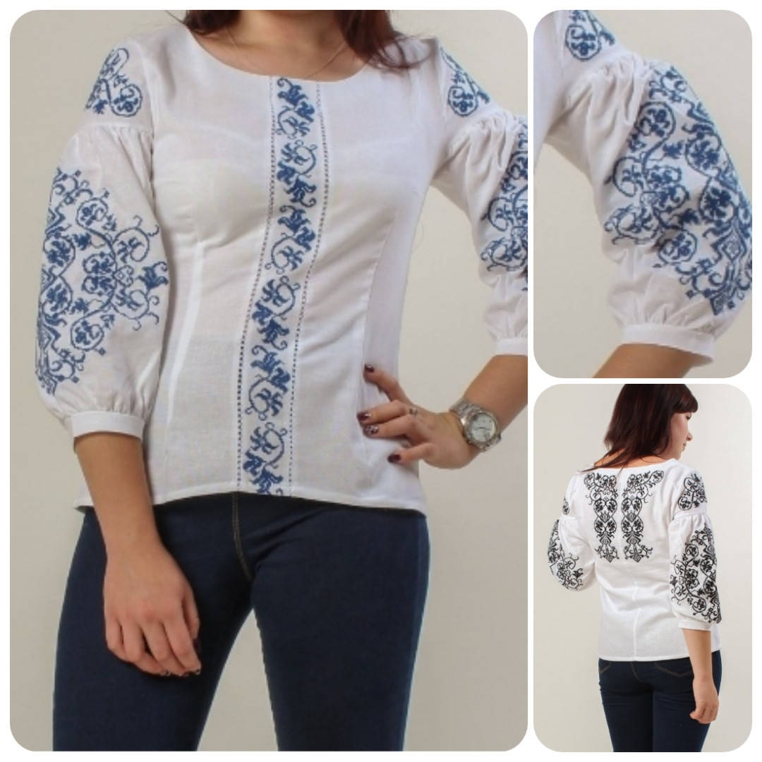 

Вышиванка "Буковинка" на домотканом полотне, 2XL р-ры