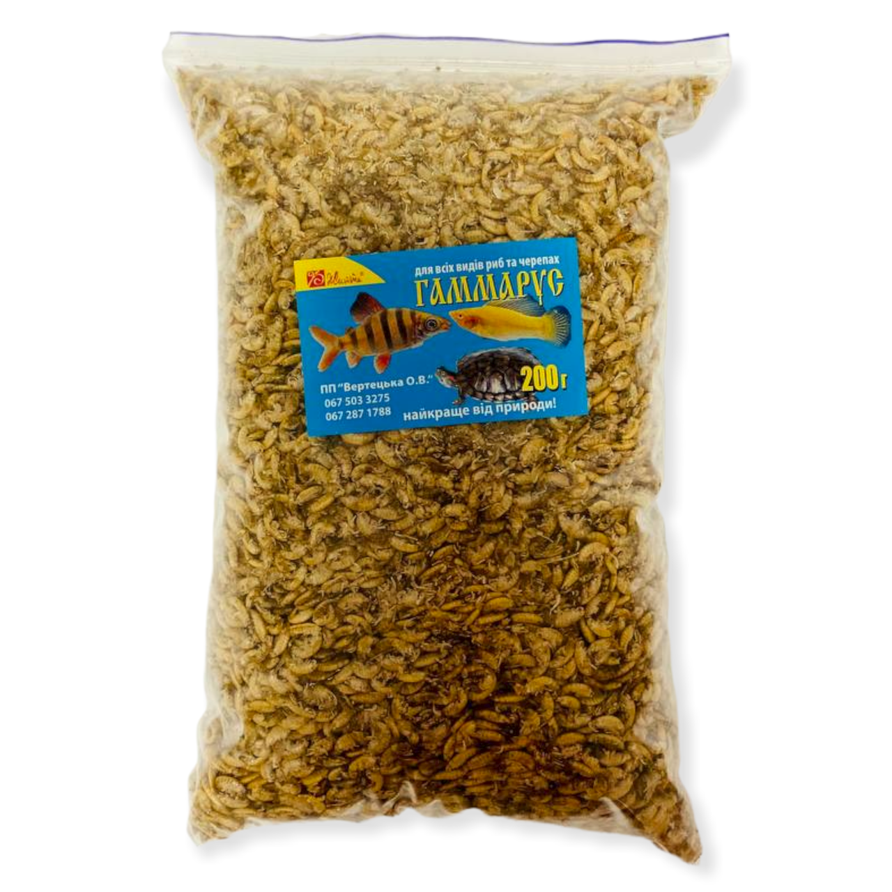 

Корм для рыб «Гаммарус» 200 г