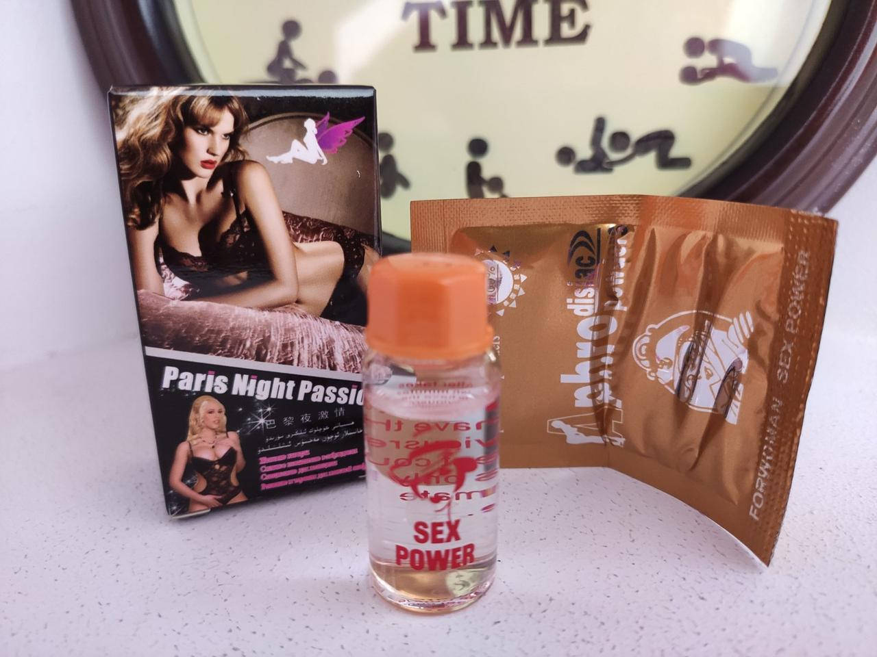 

Возбудитель Парижские ночи для женщин Paris Night Passion капли + порошок