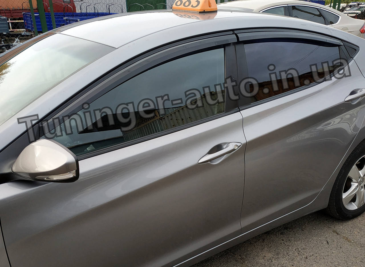 

Ветровики, дефлекторы окон Hyundai Elantra MD 2011-2015 (AutoClover/Корея)