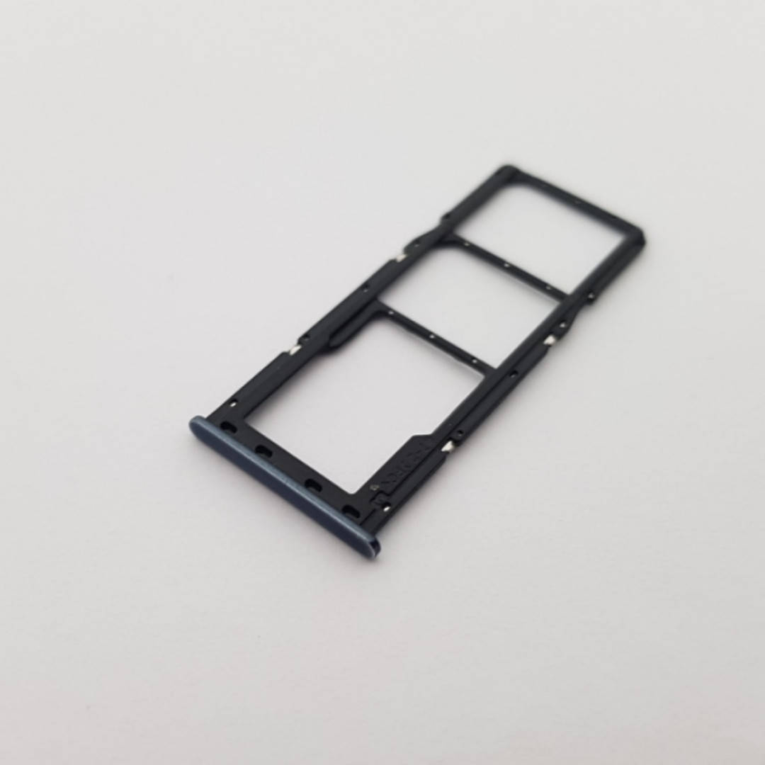 

Держатель сим карты Samsung A71 (SM-A715) черный Сервисный оригинал с разборки