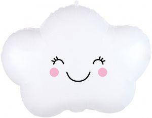 

F Шар (19''/48 см) Фигура, Счастливое облако, Белый. Шар фольгированный облако белое