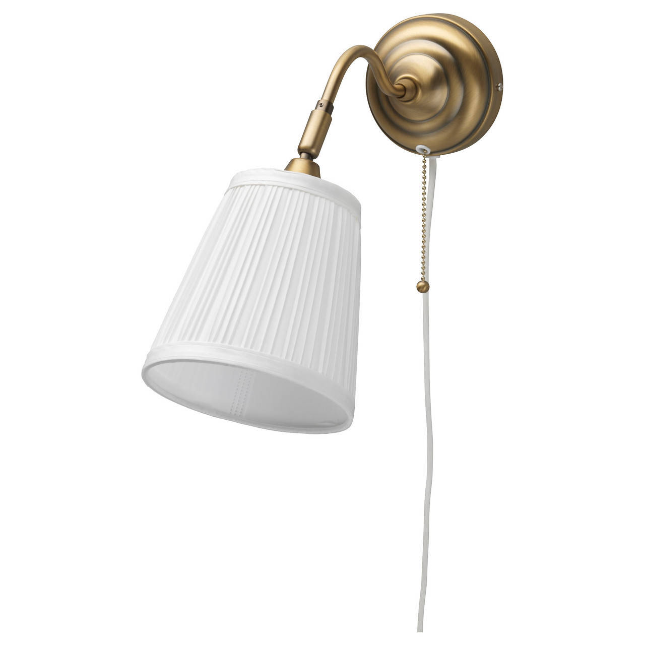 

Бра IKEA ARSTID латунь/белый 503.213.86