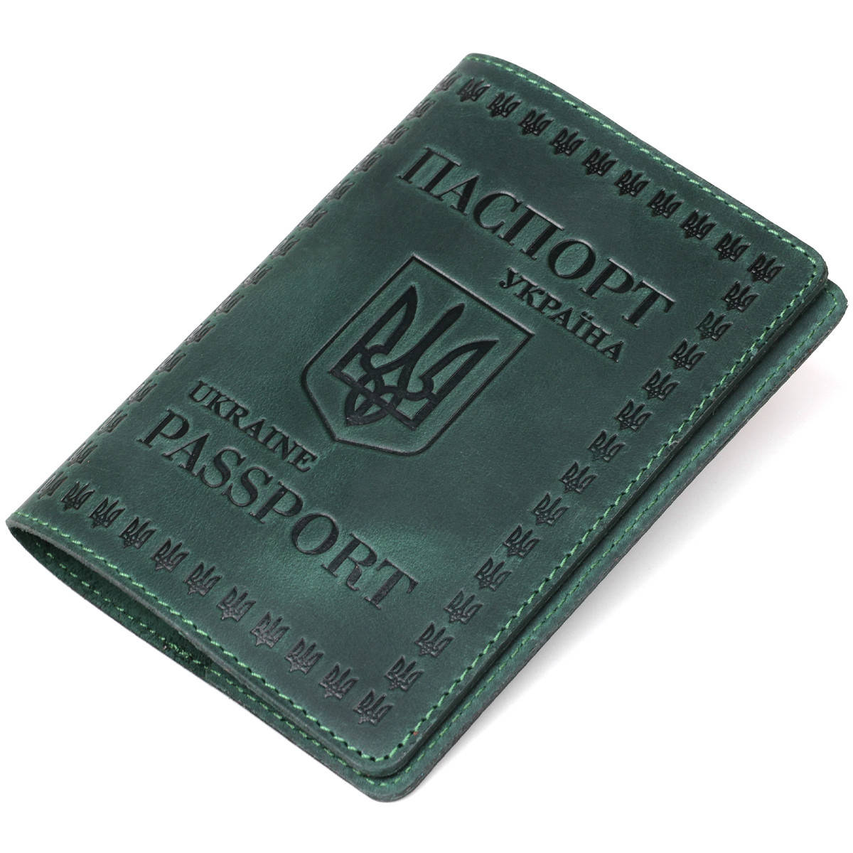 

Добротная обложка для паспорта из натуральной кожи SHVIGEL 16134, Зелёный