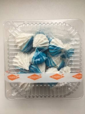 

Украшения на торт безе Голубое-белое (уп. 18шт)