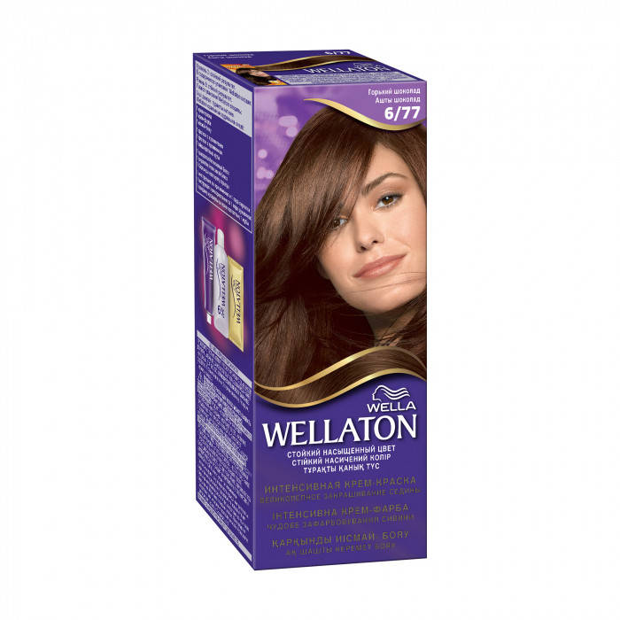 

Стойкая крем-краска для волос Wella Professionals Wellaton 6/77 Горький шоколад