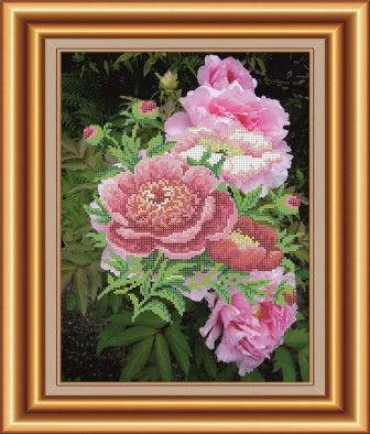 

Набір для вишивання бісером Піони. СКВ-020ч