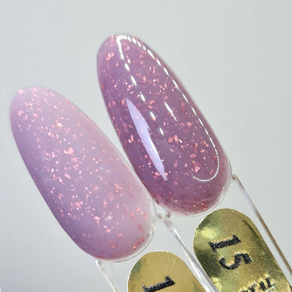 

База для ногтей SVN Base Potal №15 с фольгой потали 10мл, Сиреневый