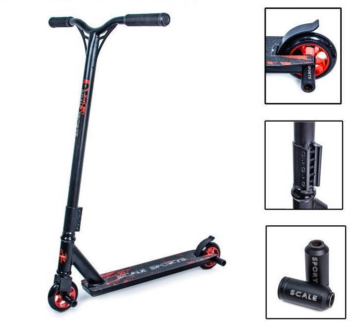 

Трюковой самокат Scale Sports STORM PRO чёрный, Черный
