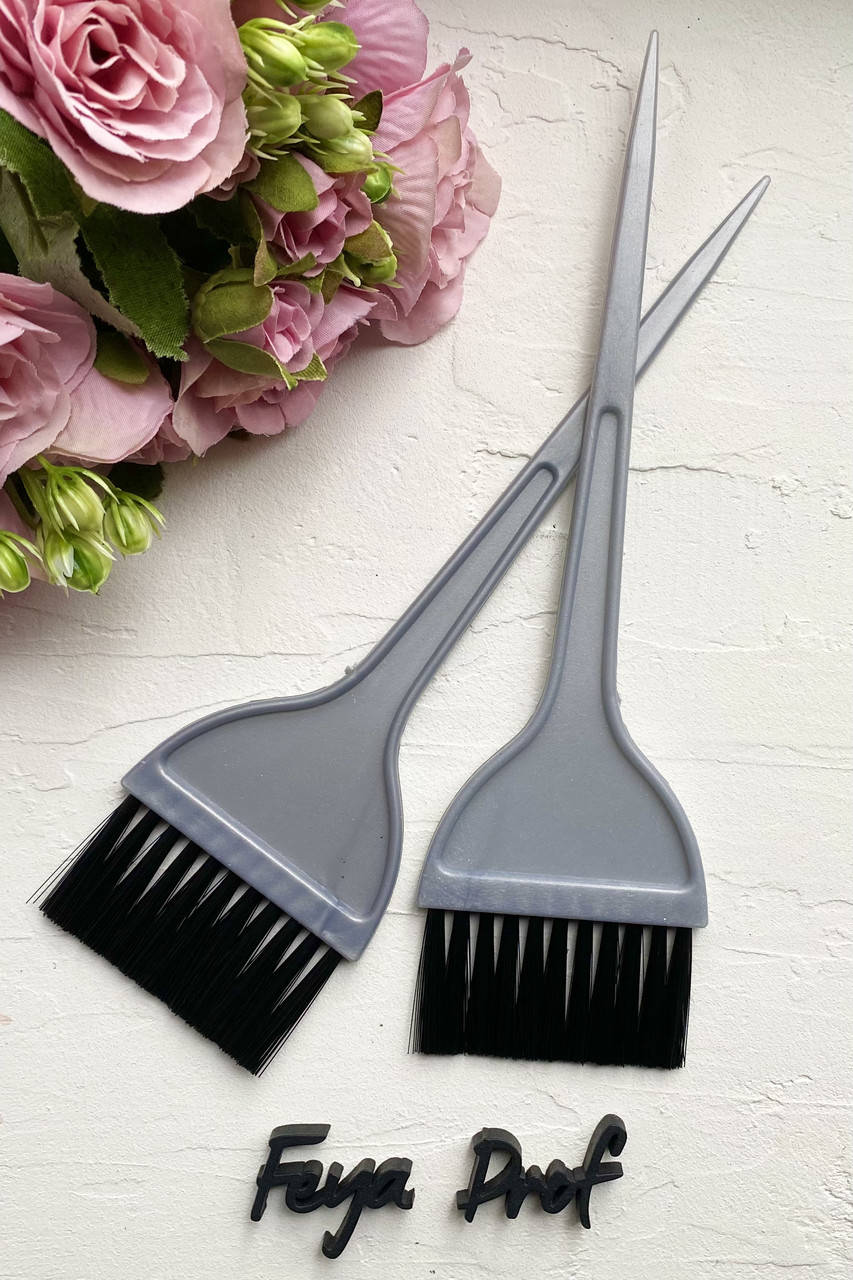 

Кисть для окрашивания волос широкая, Серый