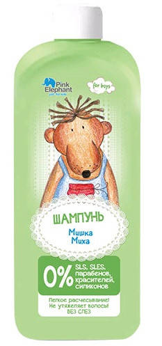 

Pink Elephant детский шампунь для мальчиковМишка Миха 500 мл