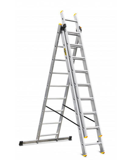 

Лестница алюминиевая DRABEST 3x9 PRO многофукциональная 3секционная Лестница 5,8м