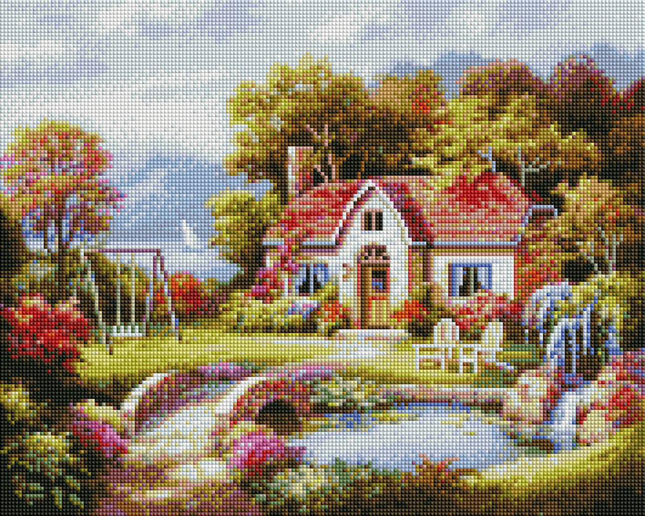 

Алмазная мозаика ArtStory Уютный домик 40*50см в коробке