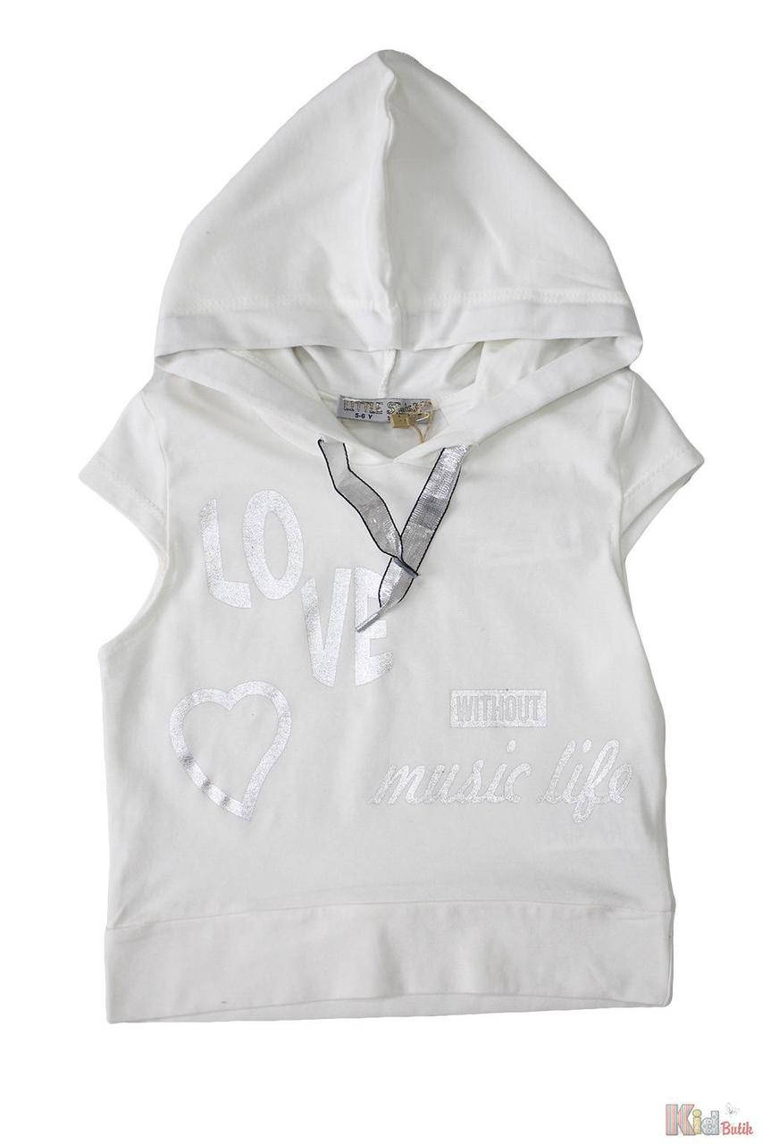 

Футболка с капюшоном для девочки (116 см.) Little Star 2125000670058, Белый