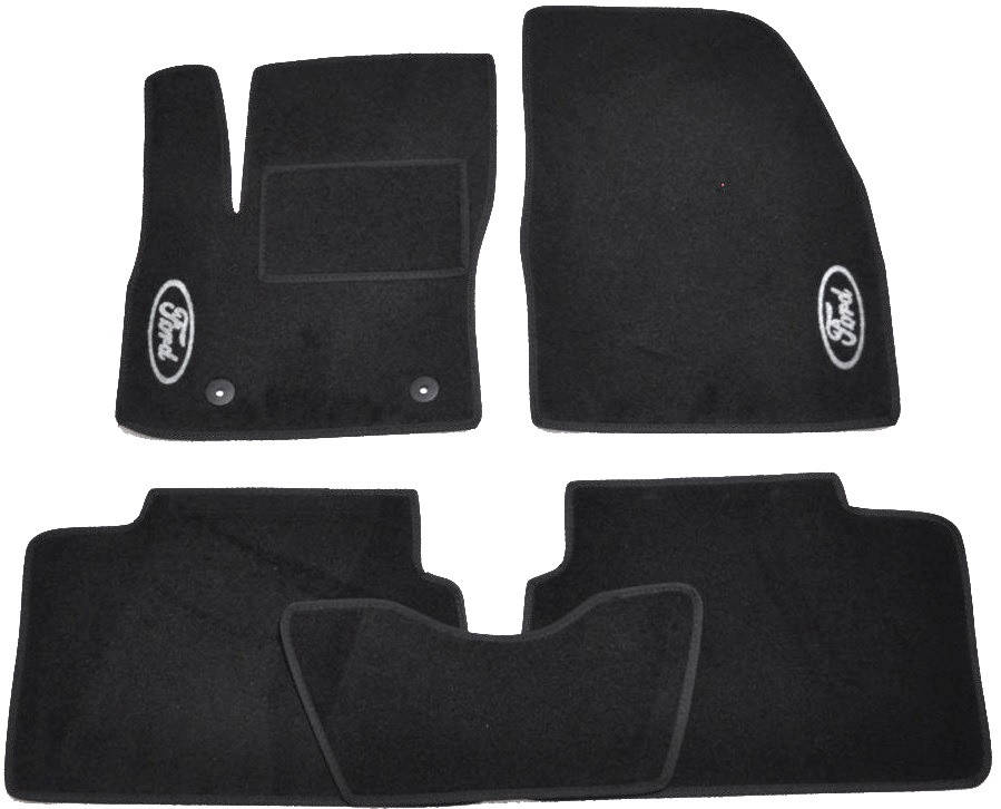 

Текстильные коврики в салон на Ford Kuga 2008-2013 - Черные, Черный