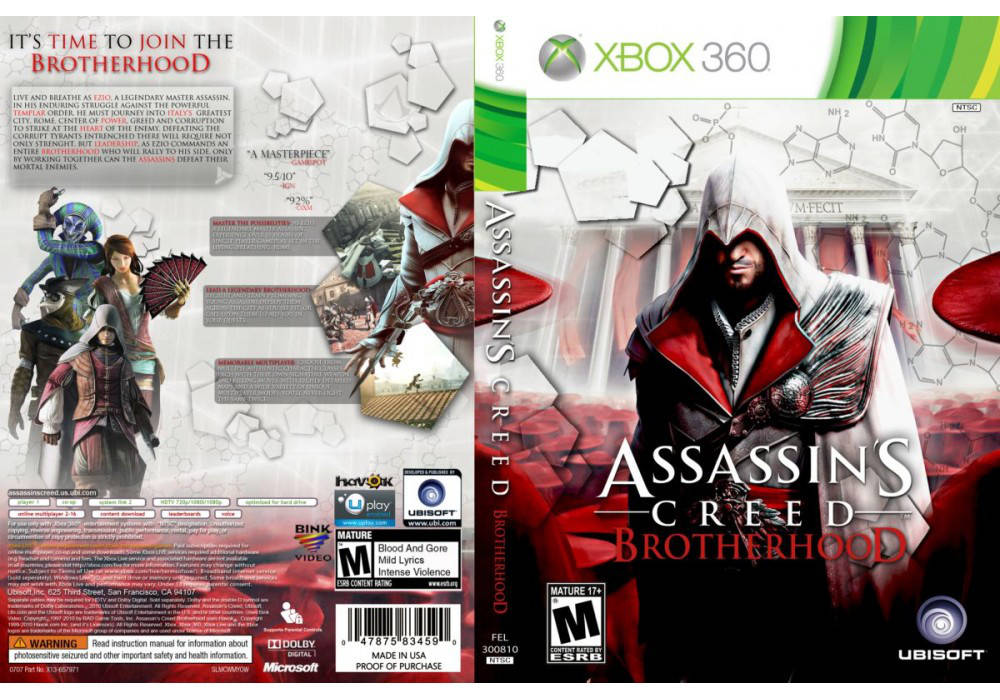 

Игра для игровой консоли Xbox 360, Assassin's Creed: Brotherhood