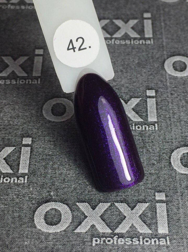 

Гель-лак Oxxi Professional № 42 (фиолетовый с микроблеском), 10 мл