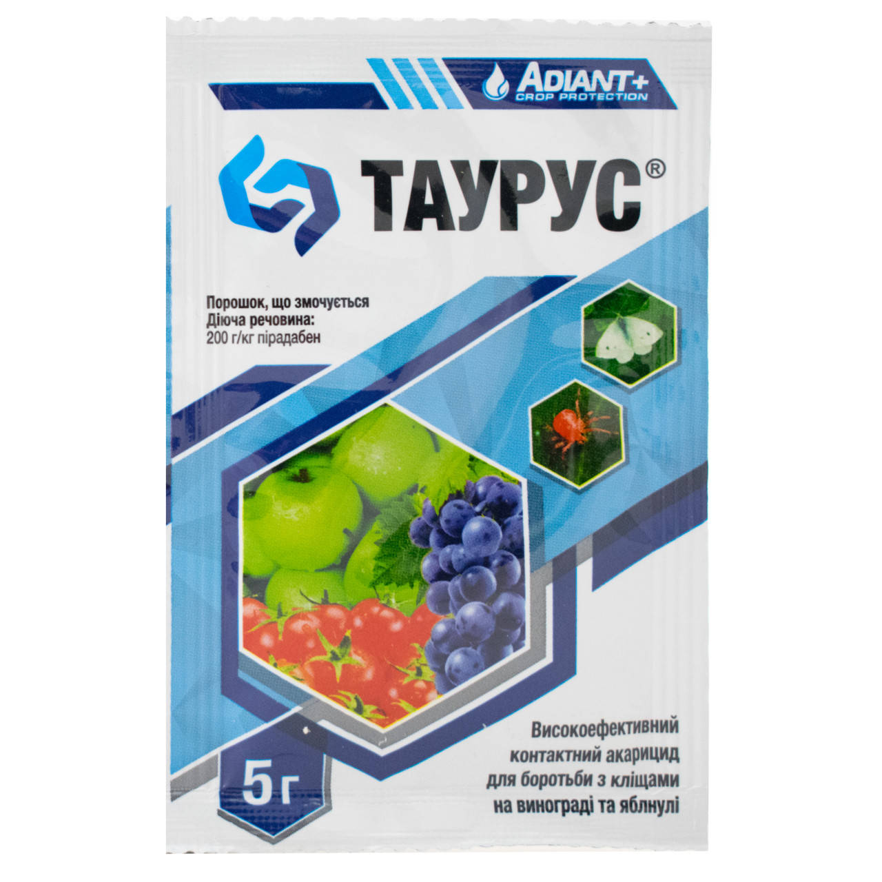 

Акарицид Таурус 20% с.п 5 г Adiant+