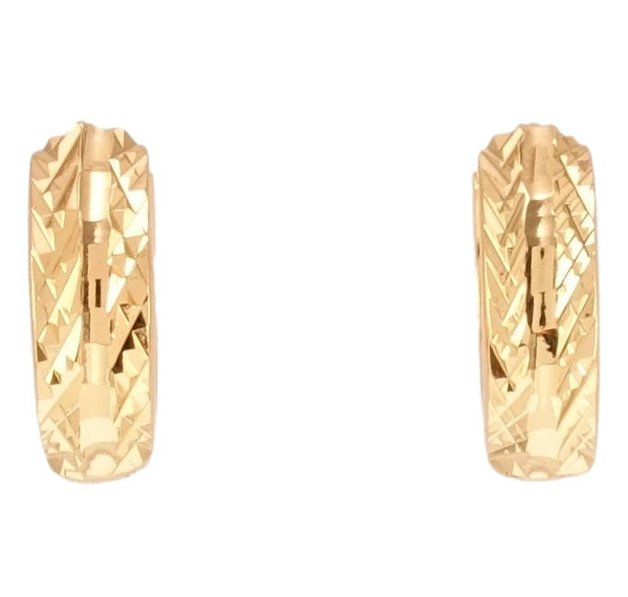 

Серьги Xuping Позолота 18K колечки "Декоративный узор насечками"