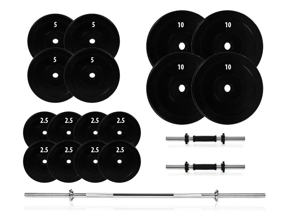 

Набор штанга + гантели 92 кг.