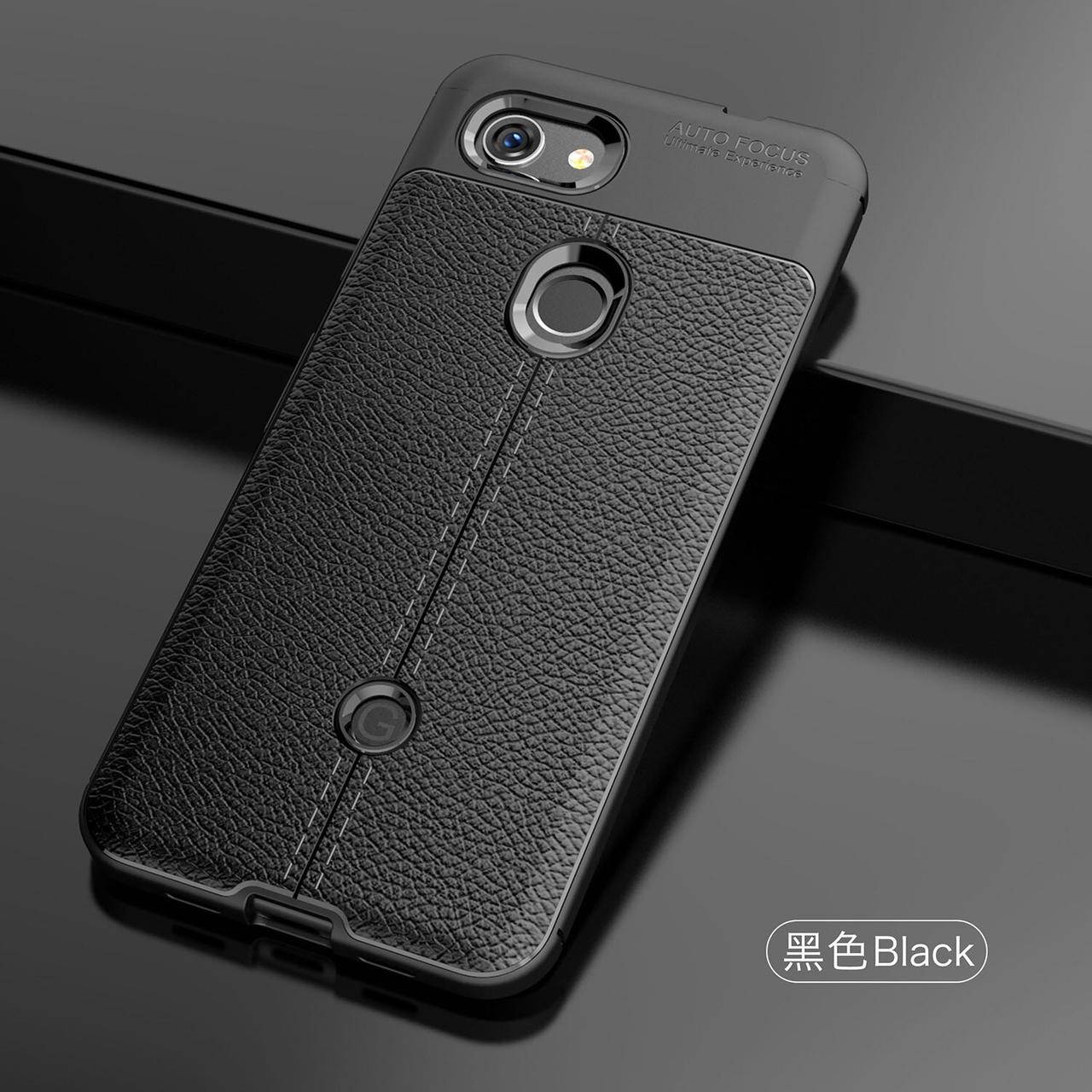 

Силиконовый чехол для Google Pixel 3a черный защитный бампер под кожу