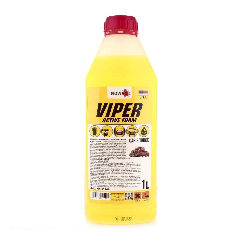 

Активная пена автошампунь NOWAX VIPER Active Foam 1л NX01142