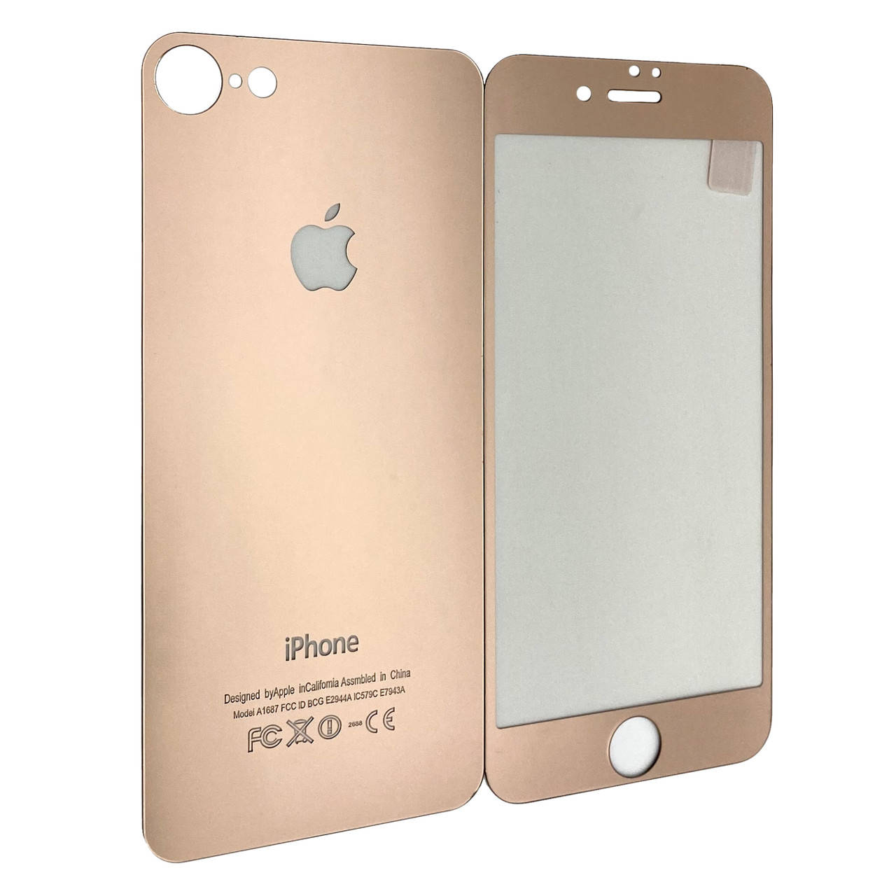 

Защитное стекло DK Mirror Full Glue back / face для Apple iPhone 7 / 8 (rose gold)