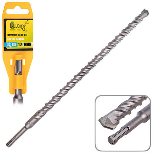 

Alloid. Бур по бетону SDS-plus S4 12x1000мм (FH-121000)