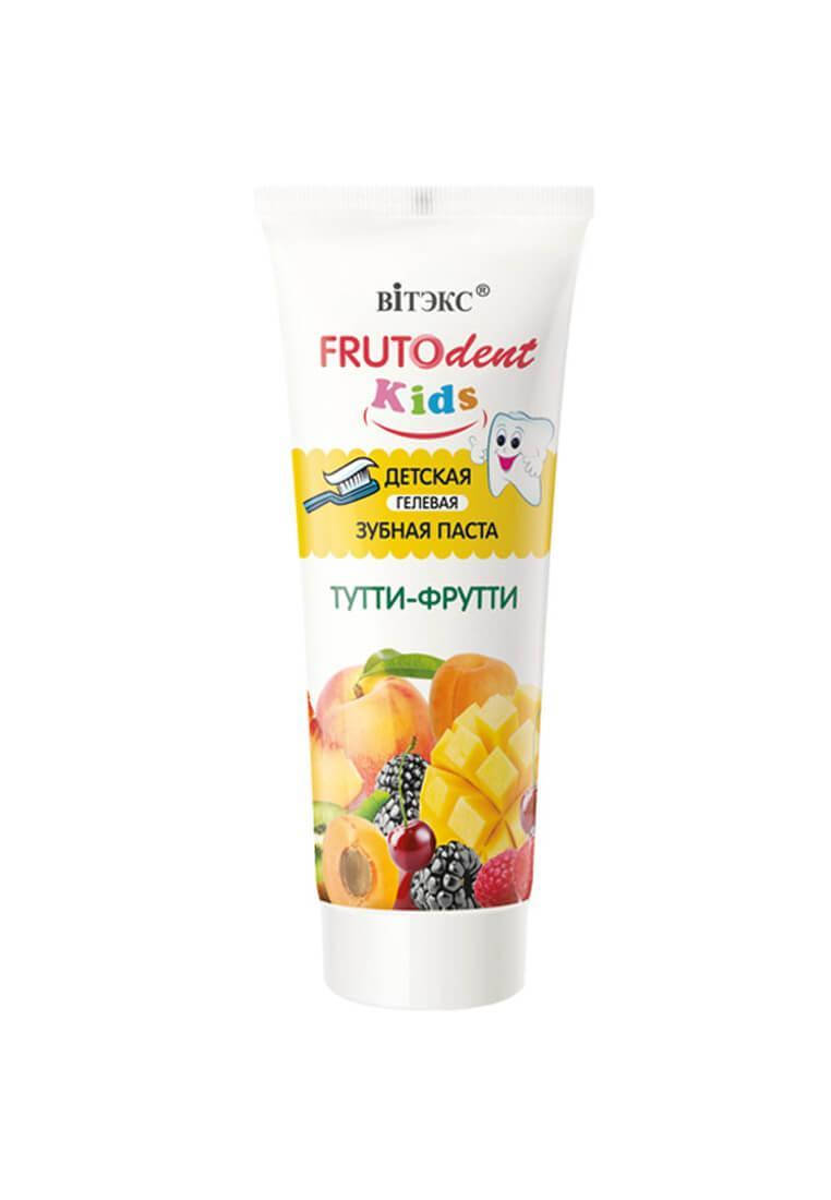 

Детская гелевая зубная паста без фтора Витекс Frutodent Kids Тутти-фрутти 65 мл