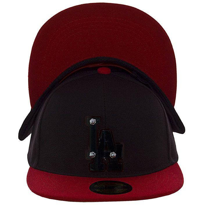 

Кепка с прямым козырьком RP15002 черный-красный