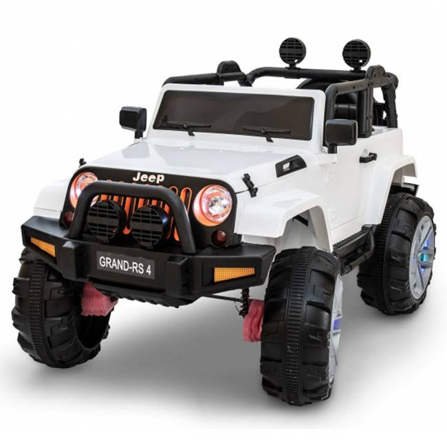 

Детский электромобиль Cabrio JEEP GRAND-RS4 автомобиль машинка для детей, Белый