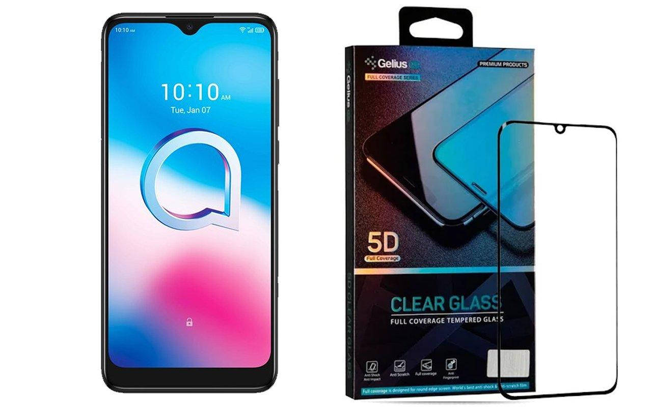 

Защитное стекло 5D Gellius для Alcatel 3L 2020 (5029Y), Черный