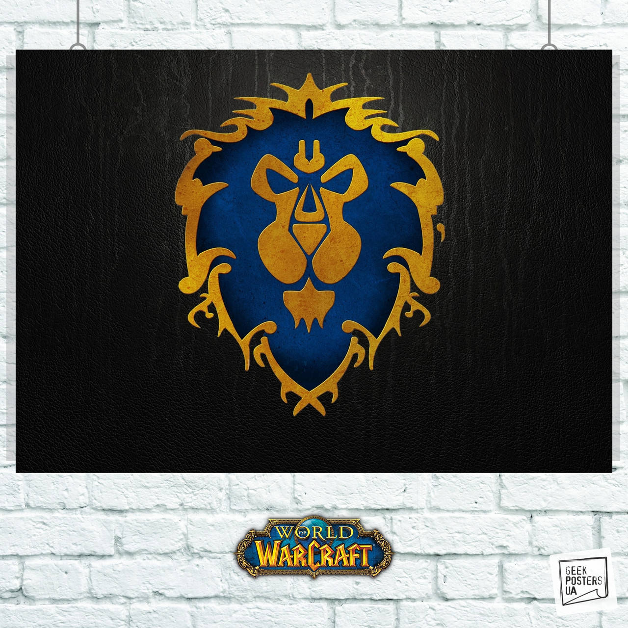 

Постер World of Warcraft, лого Альянса. Размер 42x30см (A3). Матовая бумага