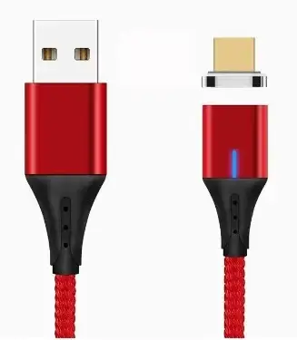 

Магнитный кабель - Micro USB для зарядки и передачи данных 1 Метр Красный Red
