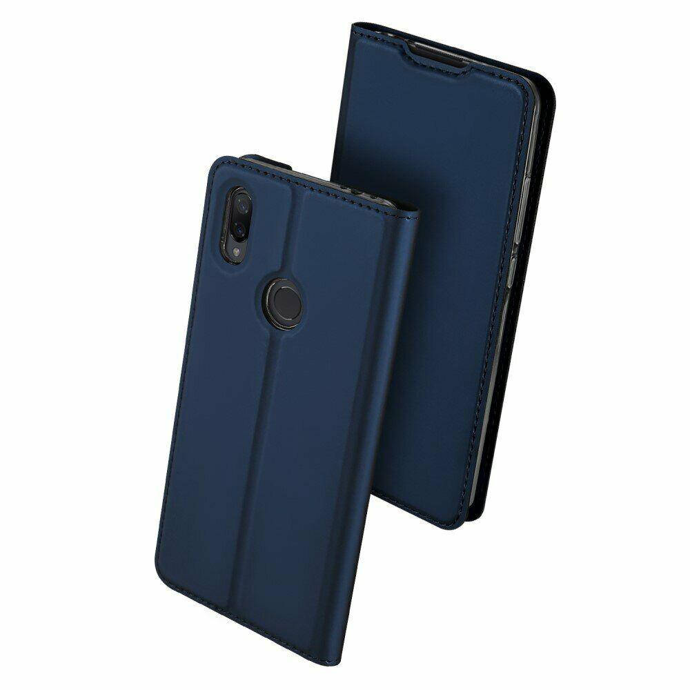 

Чехол книжка с магнитом для Xiaomi Redmi Note 7 Синий
