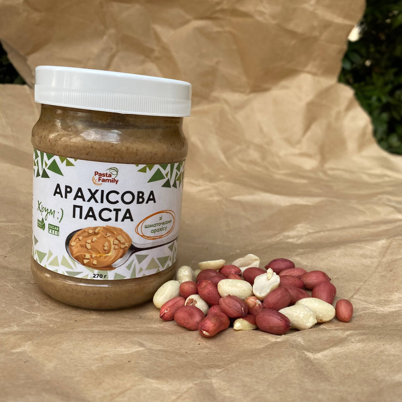 

Арахисовая паста с кусочками арахиса 270 г