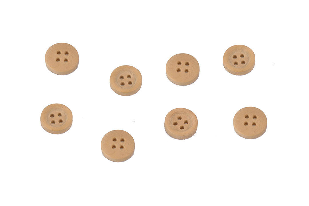 

Пуговица деревянная круглая "4 отверстия", 10мм, натур