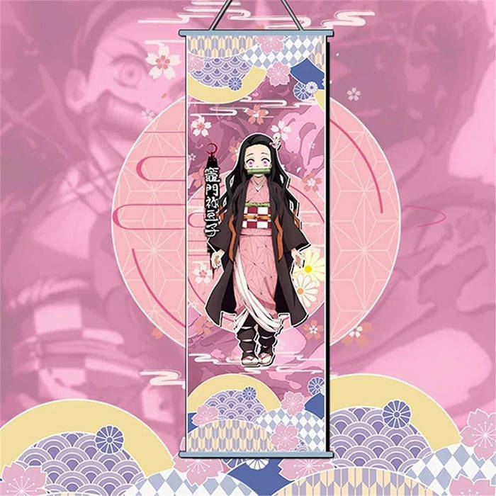 

Гобелен Нэзуко - Клинок, рассекающий демона, Demon Slayer, Nezuko 70х30 см (8503)
