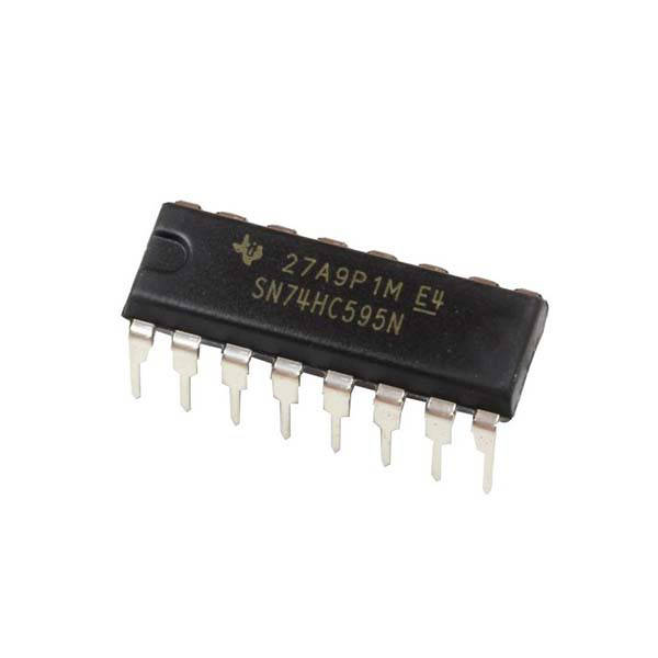 

Микросхема SN74HC595N, сдвиговый регистр (DIP-16)