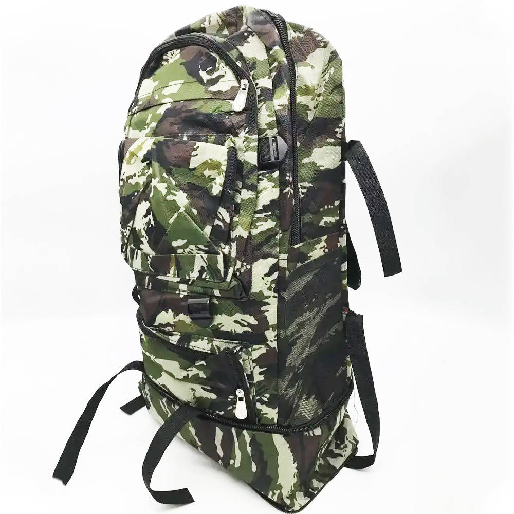 

Тактический мужской рюкзак на 70 л с расширителем JHL P-12 / Туристический мужской рюкзак 65х40х30 см, Зелёный