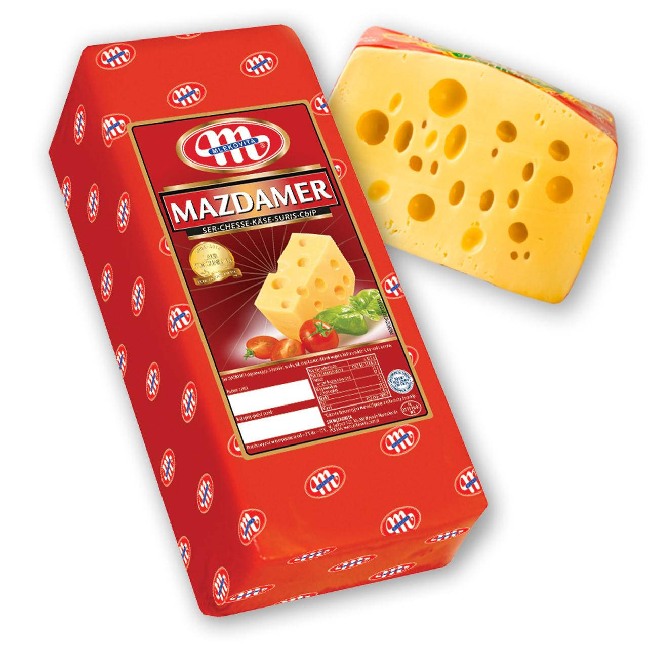 

Сыр Маасдам 45% ТМ Млековита (Польша)
