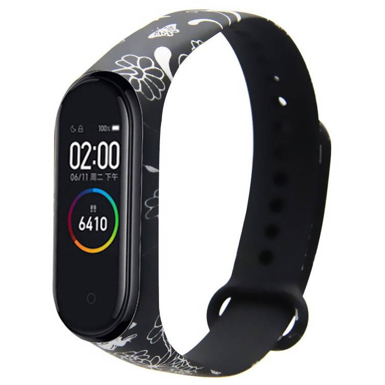 

Ремешок Painted Strap для Xiaomi Mi Band 5 / 6 Flowers Pattern 9