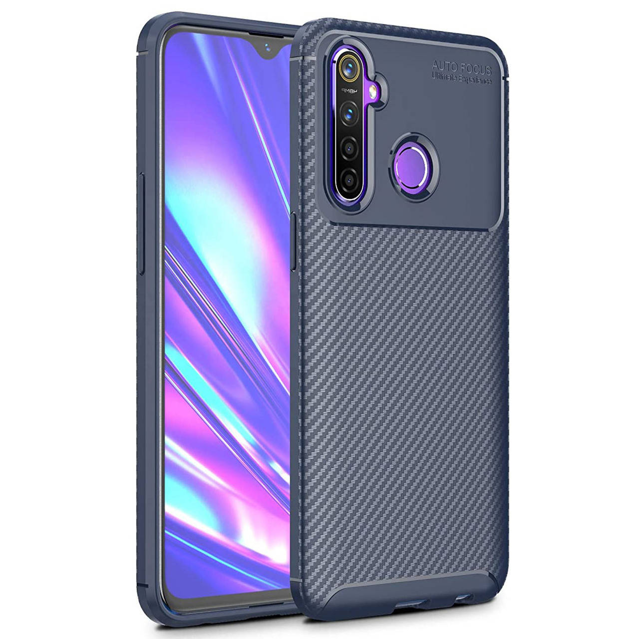 

Чехол Carbon Case для Realme 5 Pro / Realme Q Blue, Синий