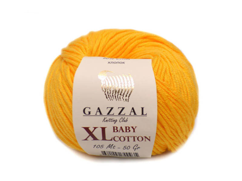 

Gazzal Baby Cotton XL, ярко-желтый №3417