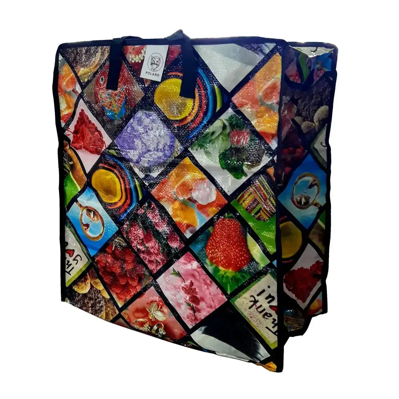 

Сумка хозяйственная широкая плотная №4 (55×47×27), Разные цвета