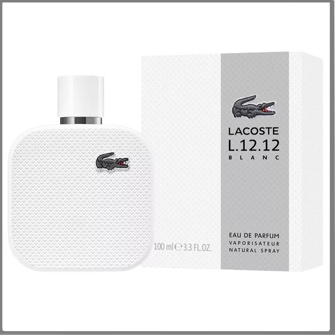 

Lacoste L.12.12 Blanc Eau De Parfum парфюмированная вода 100 ml. (Лакост Л. 12.12 Бланк Еау Де Парфум)