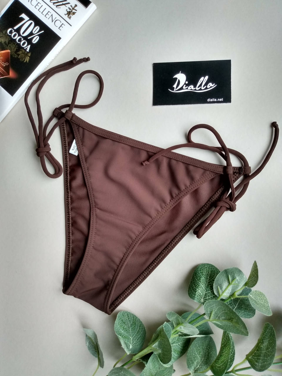 

Плавки тёмно-коричневые купальные женские серии DARK CHOCOLATE S, Коричневый