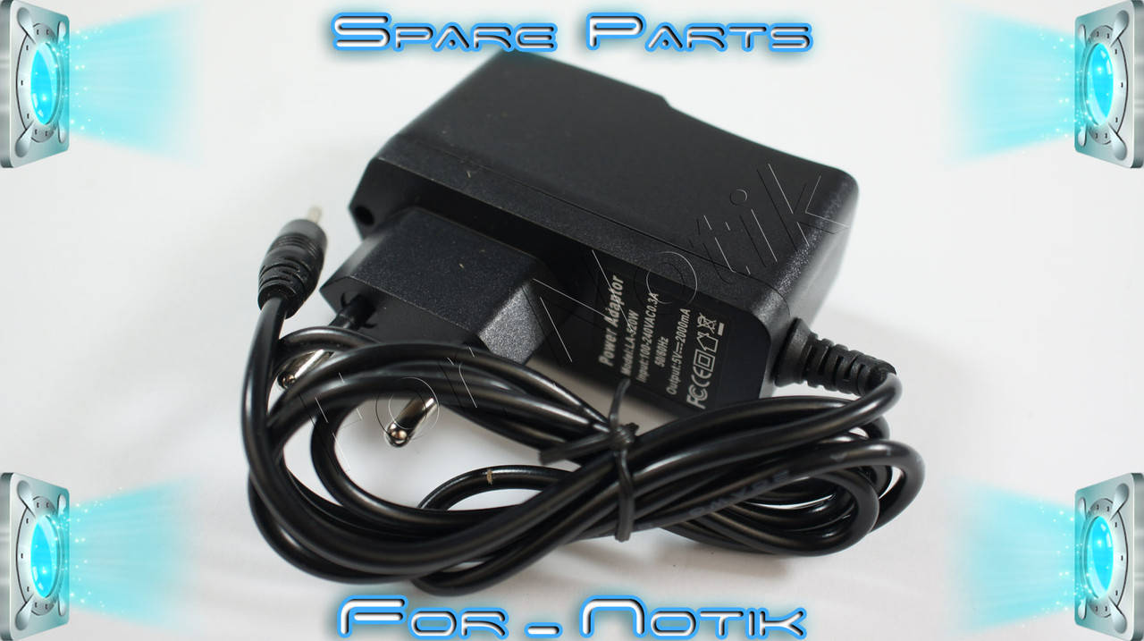 

Блок питания для планшета 5V, 2A, 10W, 2.5*0.7мм, black, ВАРИАНТ 2, плоский(LA-520W)